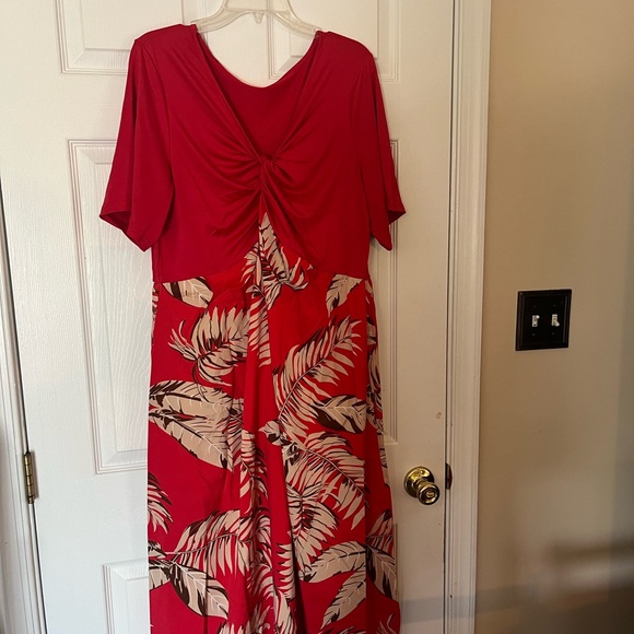 Women's Plus Size Elegant Long Maxi Beach Holiday Vacation Summer Dress 20W - Picture 5 of 7